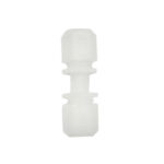 This solvent resistant connector helps connects two tubes (ID: 3mm, OD: 4mm) together.