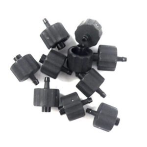 Male Luer Integral Lock Ring to 500 Series Barb, 1/16" (1.6 mm) ID Tubing (10 pcs)